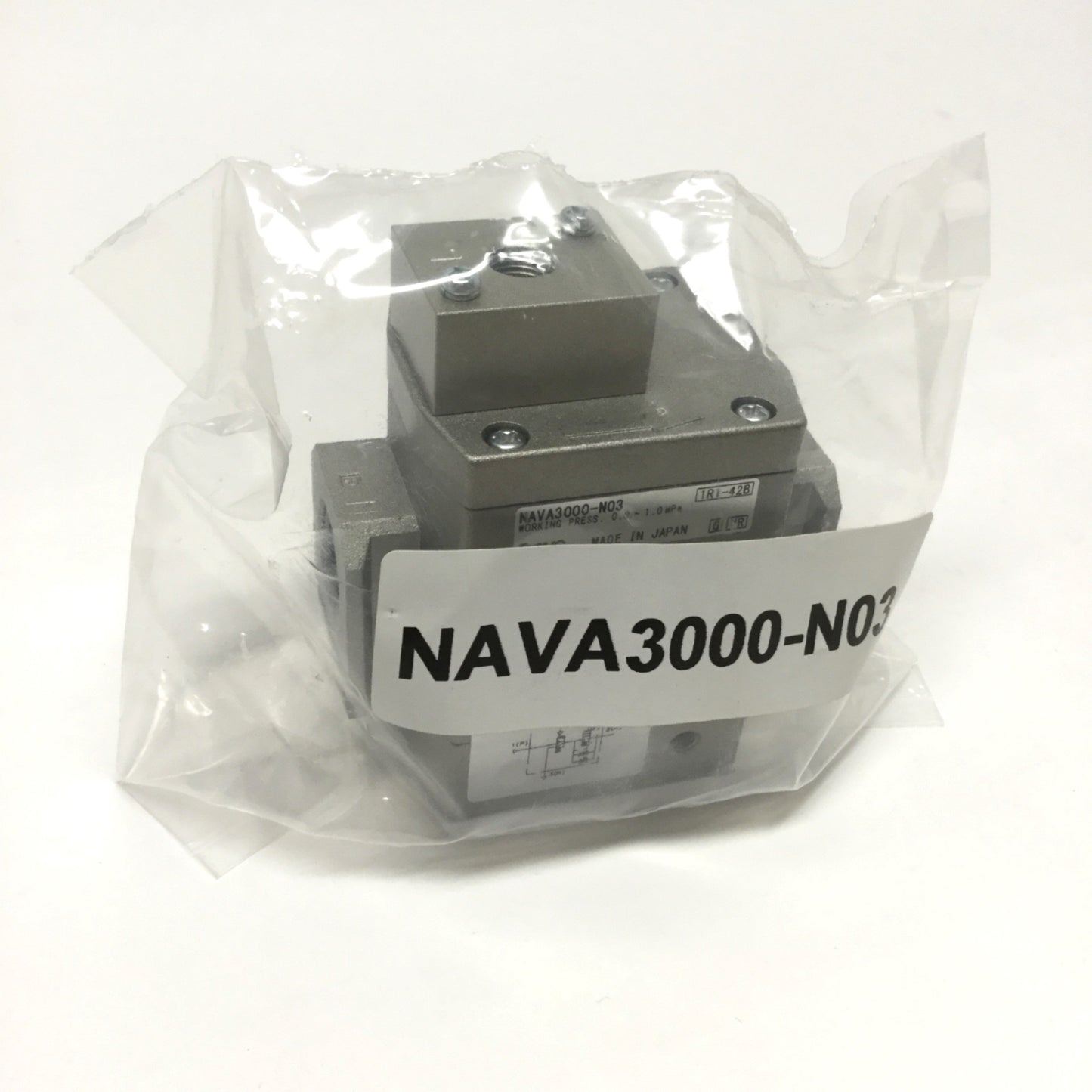 New SMC NAVA3000-N03 Soft Start-Up Valve, Air Pilot, 0.2-1.0MPa, 3/8" NPT