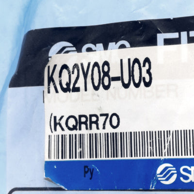 New Lot of 9 SMC KQ2Y08-U03 Male Run Tee, Ø8 Port/Tubing, Universal 3/8 Brass Screw