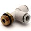 New Lot of 9 SMC KQ2Y08-U03 Male Run Tee, Ø8 Port/Tubing, Universal 3/8 Brass Screw