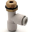 New Lot of 9 SMC KQ2Y08-U03 Male Run Tee, Ø8 Port/Tubing, Universal 3/8 Brass Screw