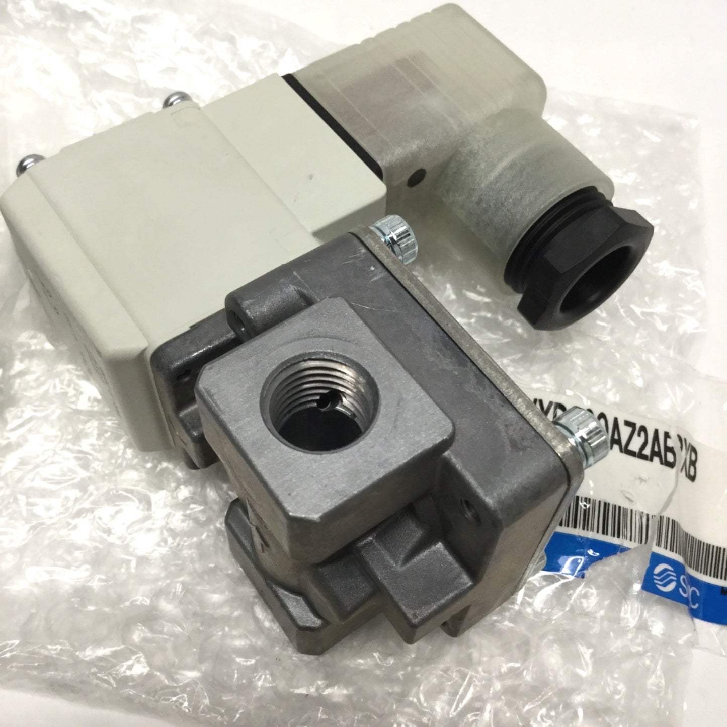 Used SMC VXD230AZ2ABXB Solenoid Air Valve 2-Port NC, 0.02MPa-0.7MPa, 24VDC, 1/4" NPT