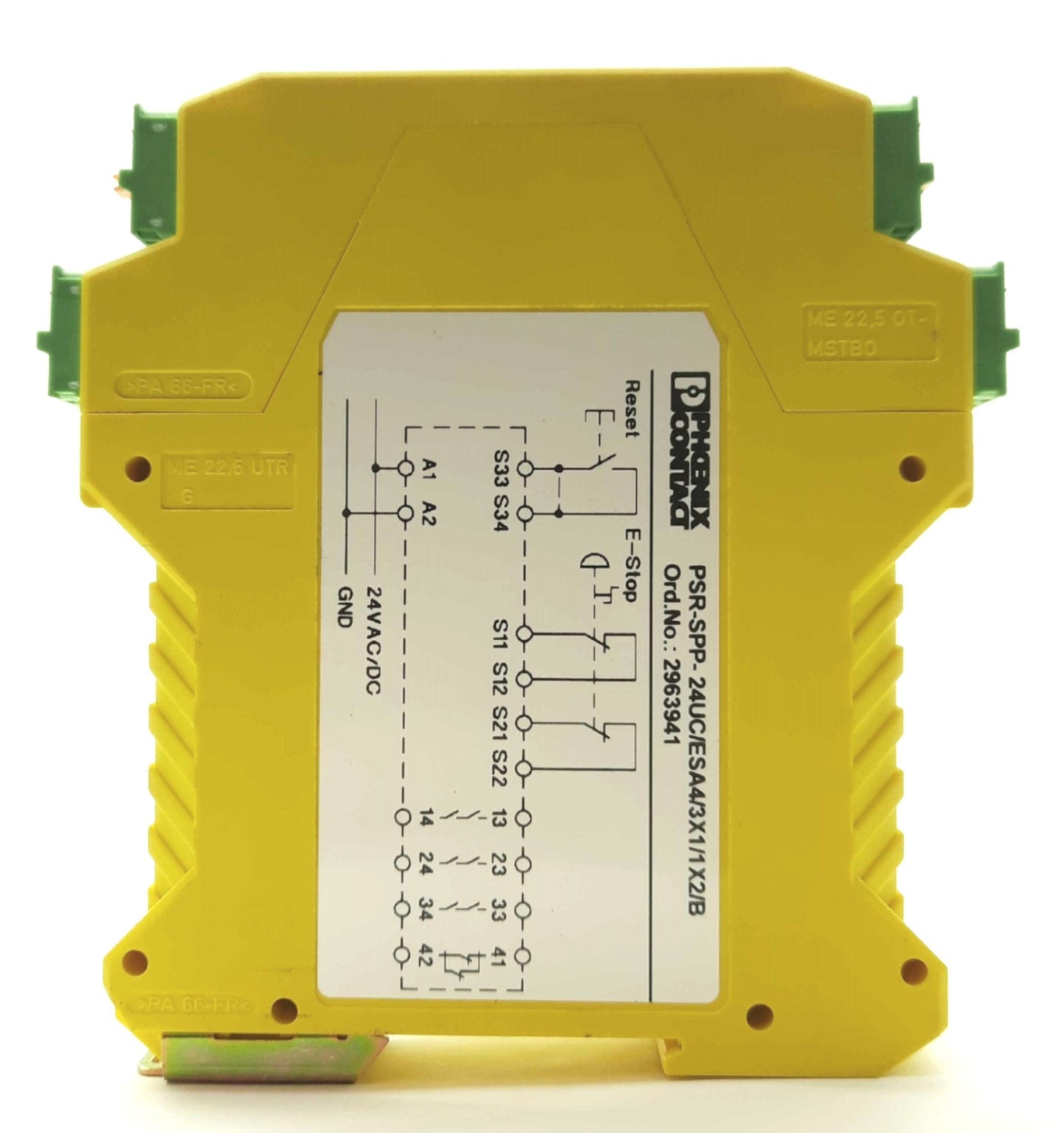 Used Phoenix Contact PSR-SPP-24UC/ESA4/3X1/1X2/B Dual-Channel Safety Relay 24VDC