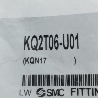 New Lot of 10 SMC KQ2T06-U01 One-Touch Unifit Branch Tee, ø6 Tubing, Uni 1/8" Port