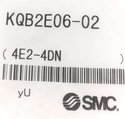 New Lot of 10 SMC KQB2E06-02 One-Touch Bulkhead ø6 Tubing, Rc1/4 Thread, 31.6mm Long