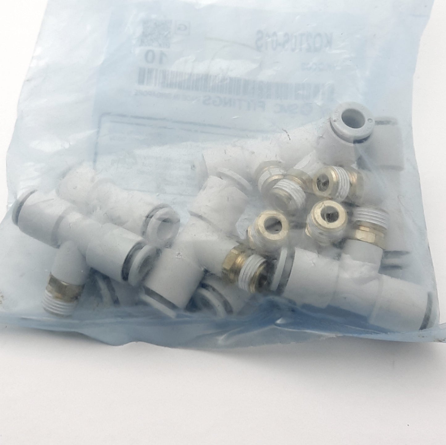 New Lot of 10 SMC KQ2T06-01S One-Touch Branch Tee, ø6 Tubing, RC1/8 Port w/ Sealant