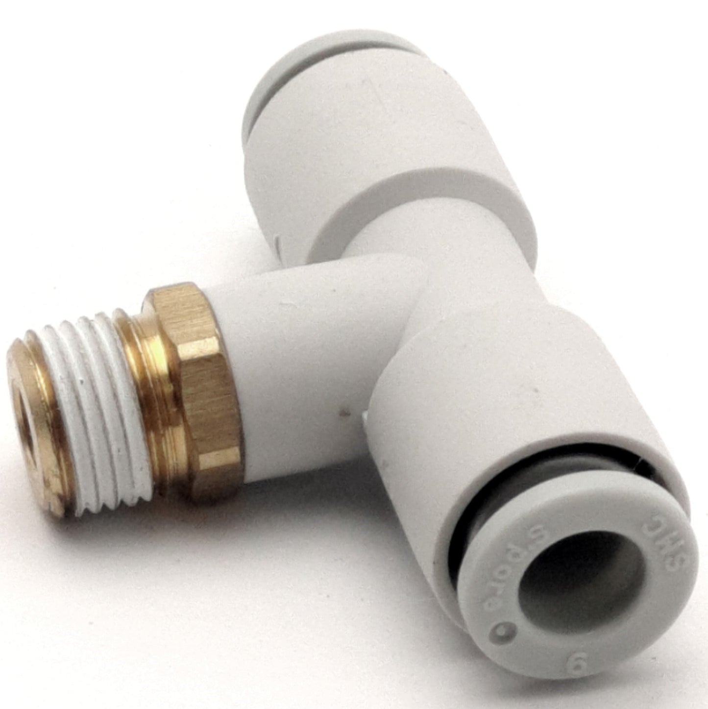 New Lot of 10 SMC KQ2T06-01S One-Touch Branch Tee, ø6 Tubing, RC1/8 Port w/ Sealant