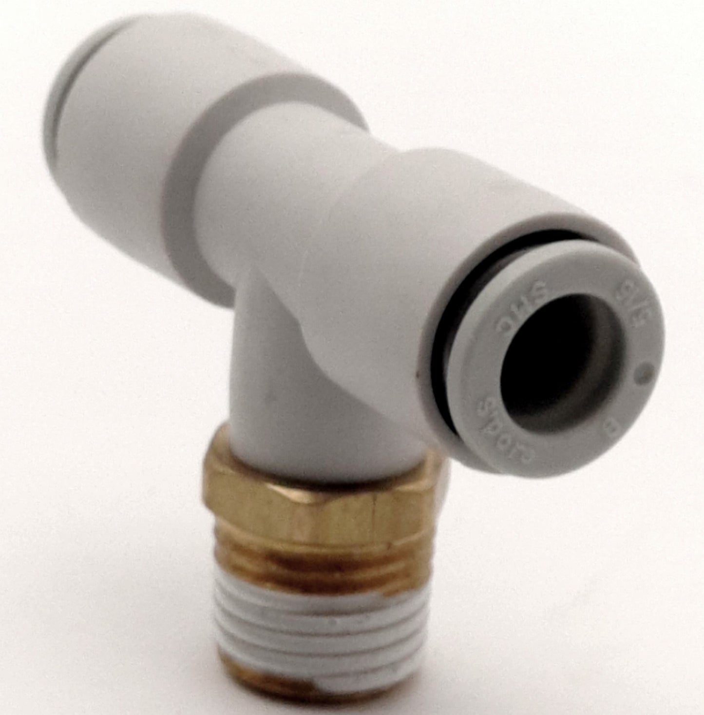 New Lot of 10 SMC KQ2T08-02S One-Touch Branch Tee, ø8 Tubing, RC1/4 Port w/ Sealant