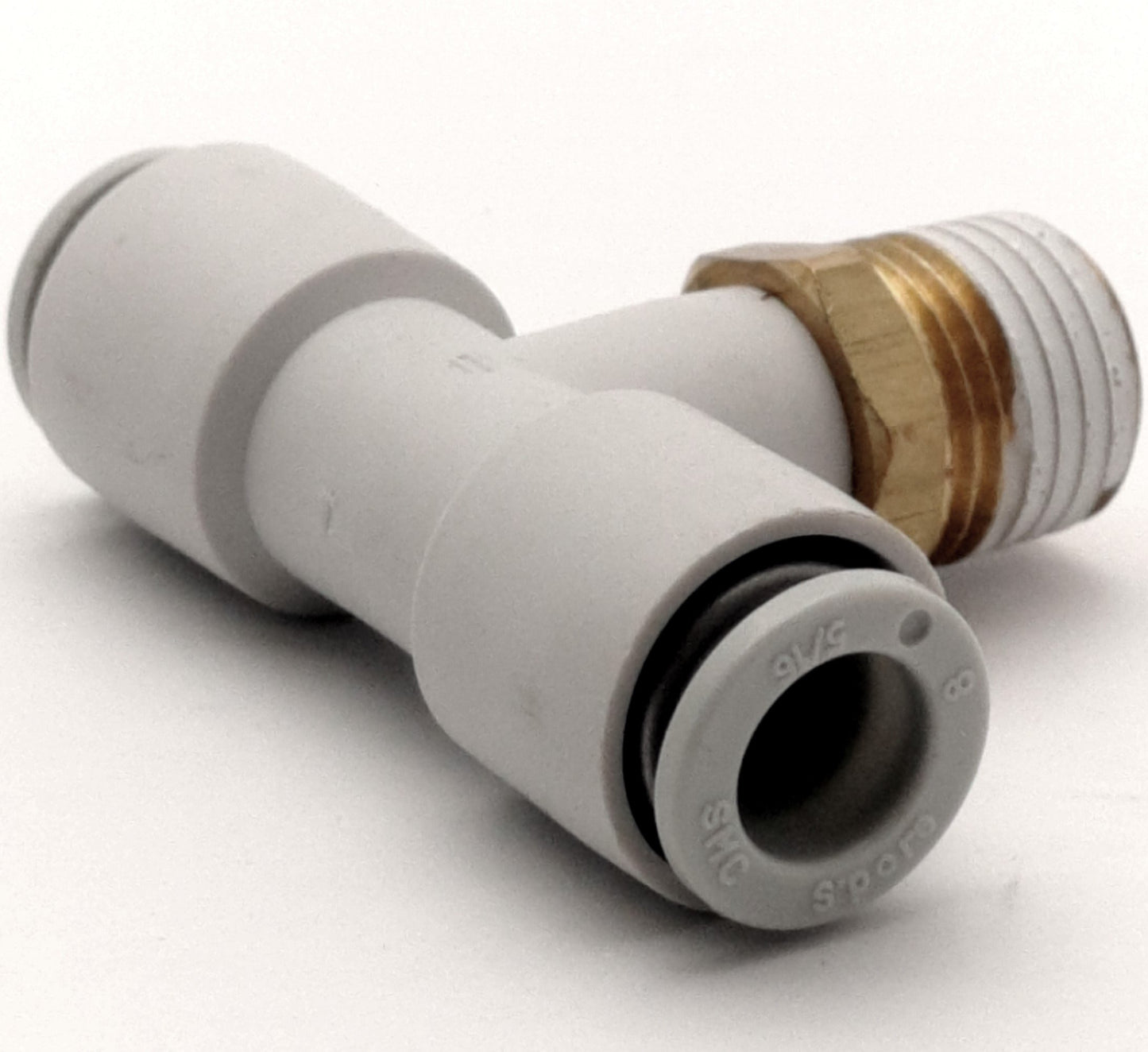 New Lot of 10 SMC KQ2T08-02S One-Touch Branch Tee, ø8 Tubing, RC1/4 Port w/ Sealant