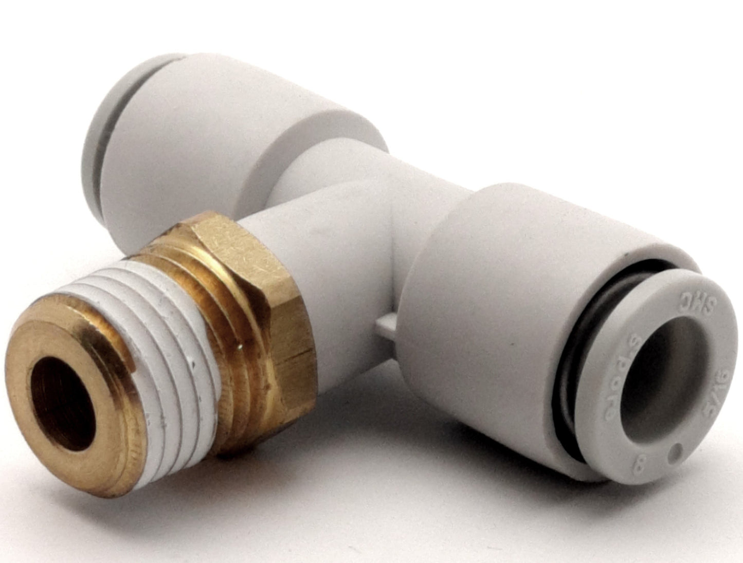 New Lot of 10 SMC KQ2T08-02S One-Touch Branch Tee, ø8 Tubing, RC1/4 Port w/ Sealant