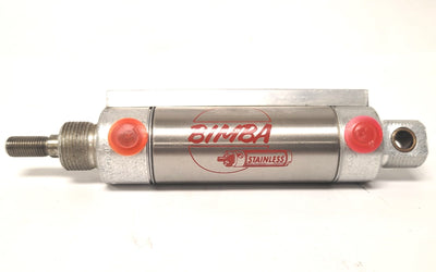 New – Open box Bimba MRS-172-DXPZ Double Acting Round Body Cylinder 1.5" Bore 2" Stoke 1/4"NPT