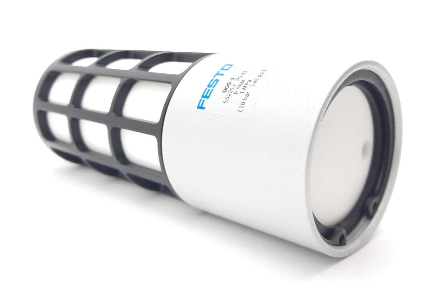 New Festo UOS-1 Pneumatic Muffler, Open Without Seal 0-145Psi, 75dB(A)
