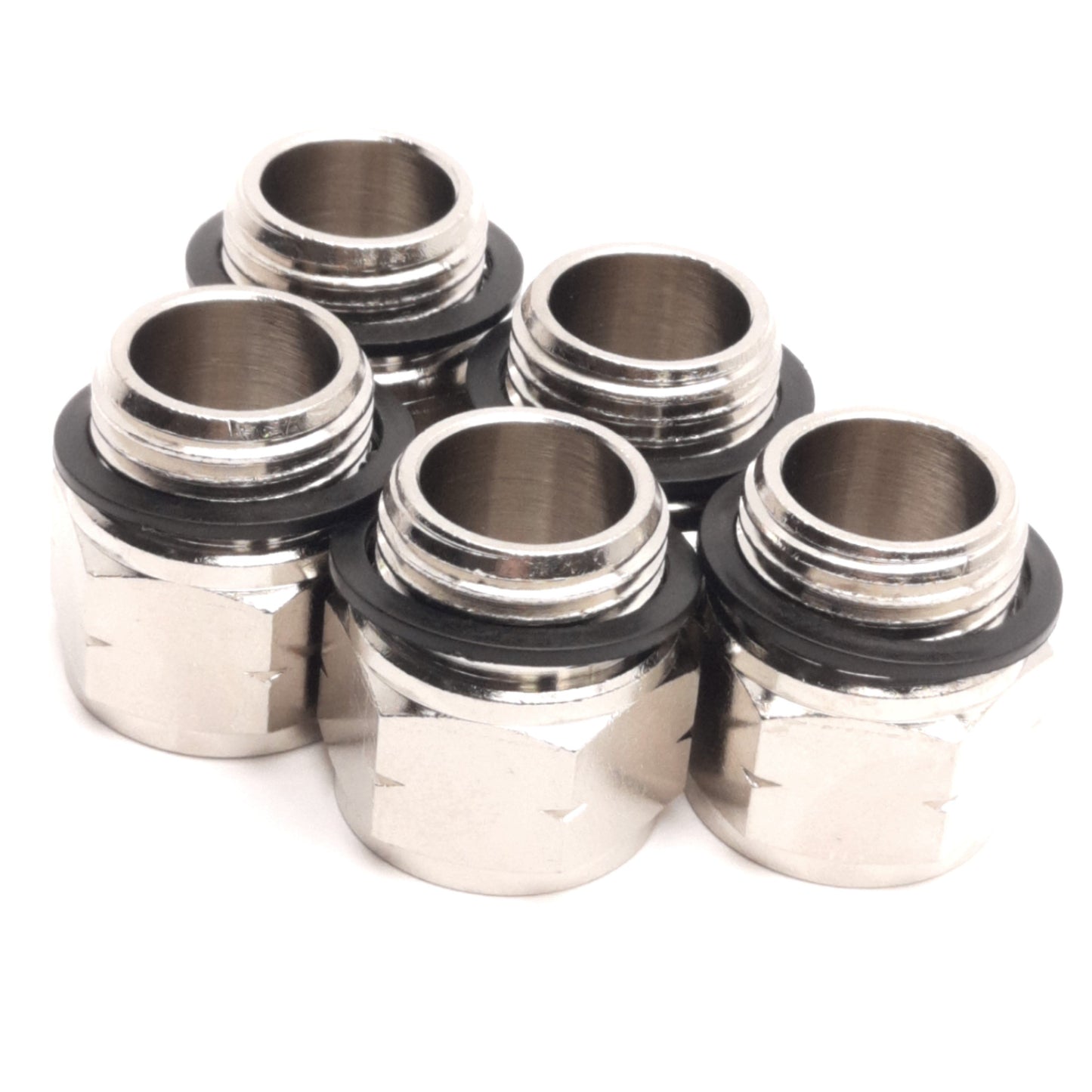 New – Open box Lot of 5 Camozzi 2521 1/2-08 High-Tech Fitting 1/2" NPTF x BSPP Male Adapter