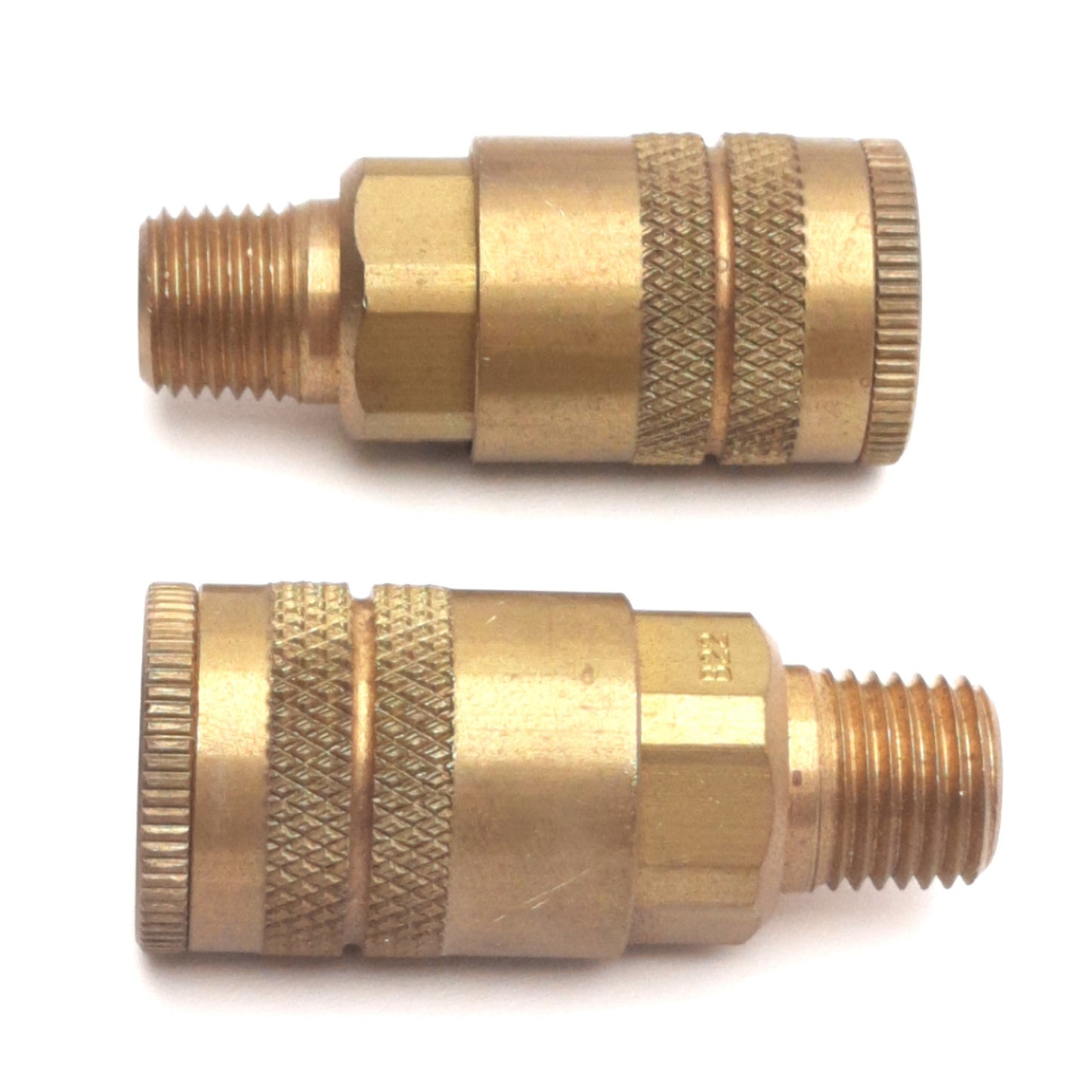 Used Lot of 2 Parker B22 Quick Connect Coupling 1/4" Body to 1/4" NPT, 300Psi