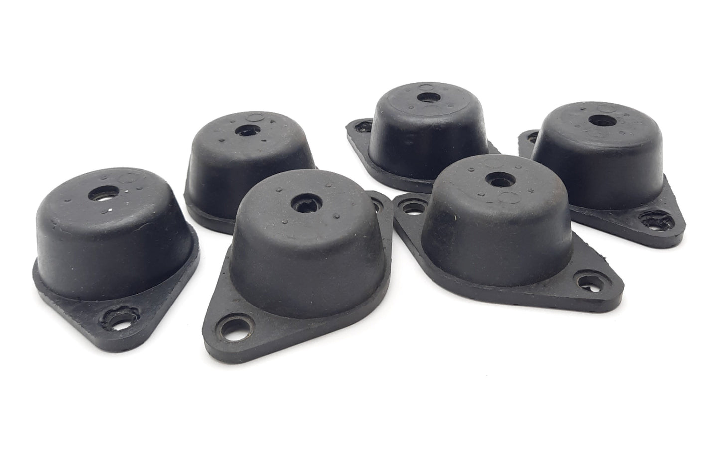 New Lot of 6 Vibration-Damping Mounts with Threaded Hole M8 x 1.25mm 210lbs