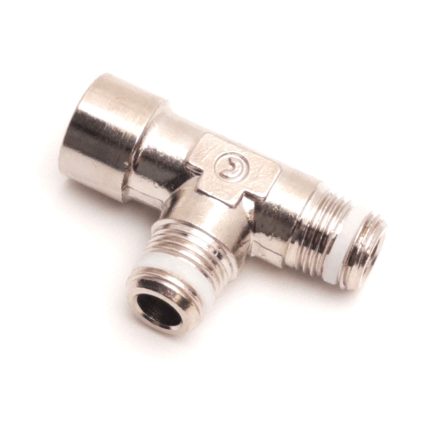 New – Open box Lot of 10 Camozzi S2050 1/8-1/8 Tee Sprint Fitting, Male R1/8 to Female G1/8