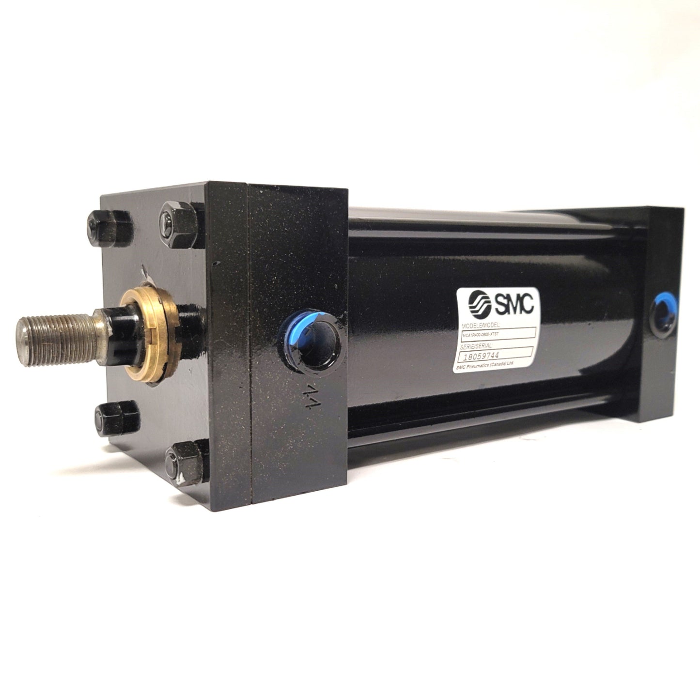 New SMC NCA1R400-0600-XTST Large Bore NFPA Cylinder 4" Bore, 6" Stroke, 1/2"NPT