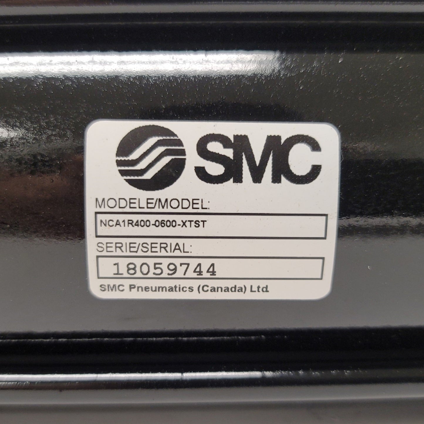 New SMC NCA1R400-0600-XTST Large Bore NFPA Cylinder 4" Bore, 6" Stroke, 1/2"NPT