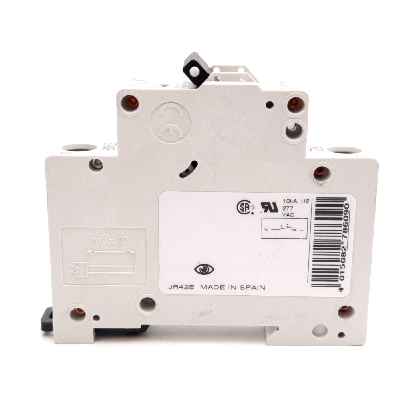 Used Moeller FAZ-S4/1 Circuit Breaker, 1-Pole, Rating: 4A 240/415VAC 60VDC, DIN Rail
