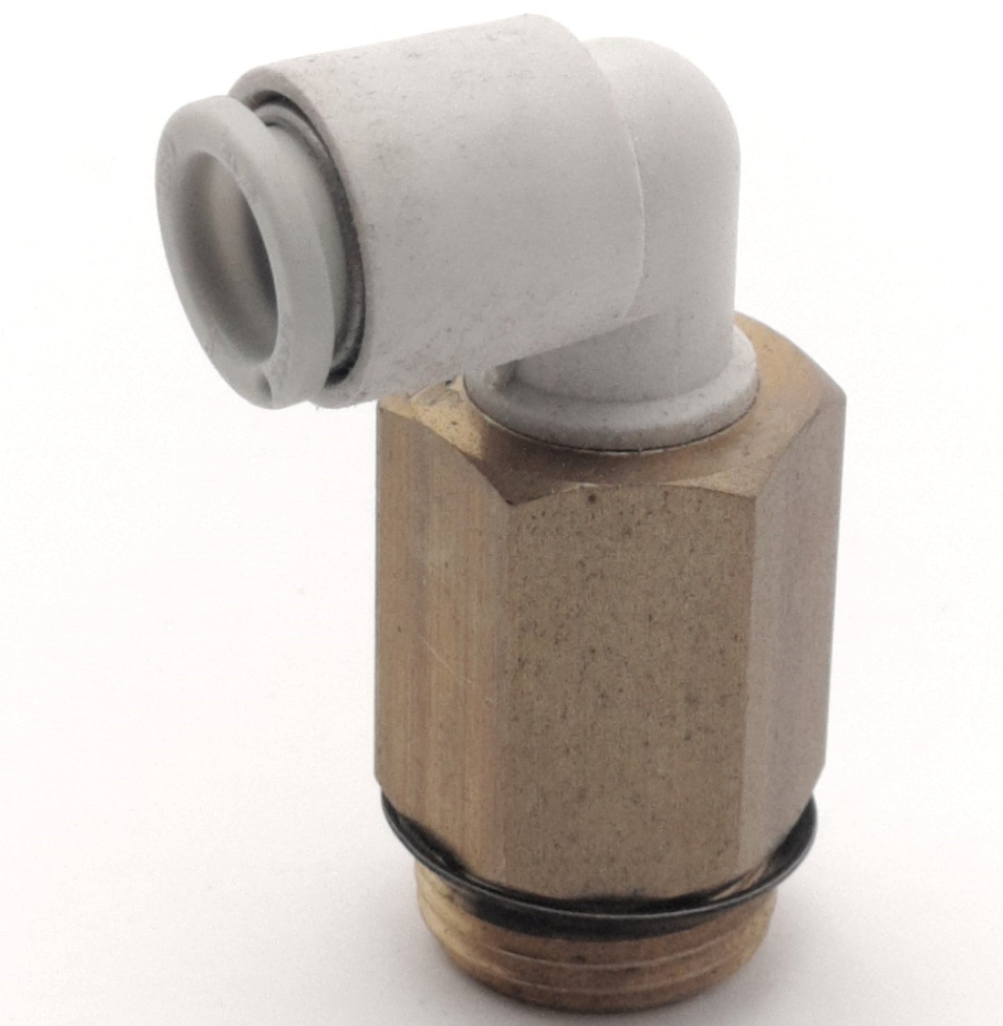 Used Lot of 8 SMC KQ2W08-U03A One-Touch Extended Male Elbow, ø8 Tubing, Uni3/8 Thread