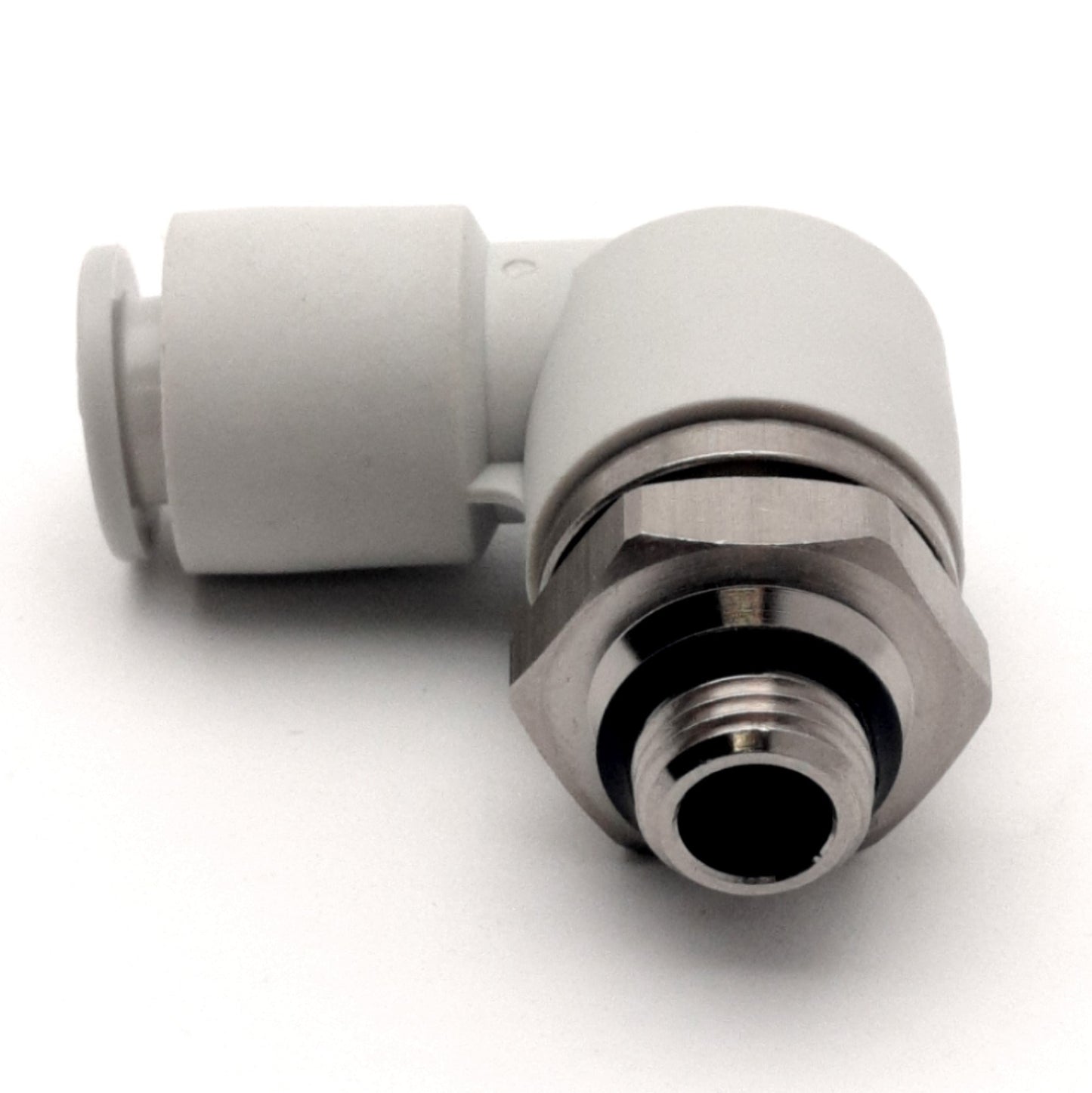 New Lot of 2 SMC KXL08-U01 High Speed One-Touch Rotary Elbow Fitting, 1/8" UNI