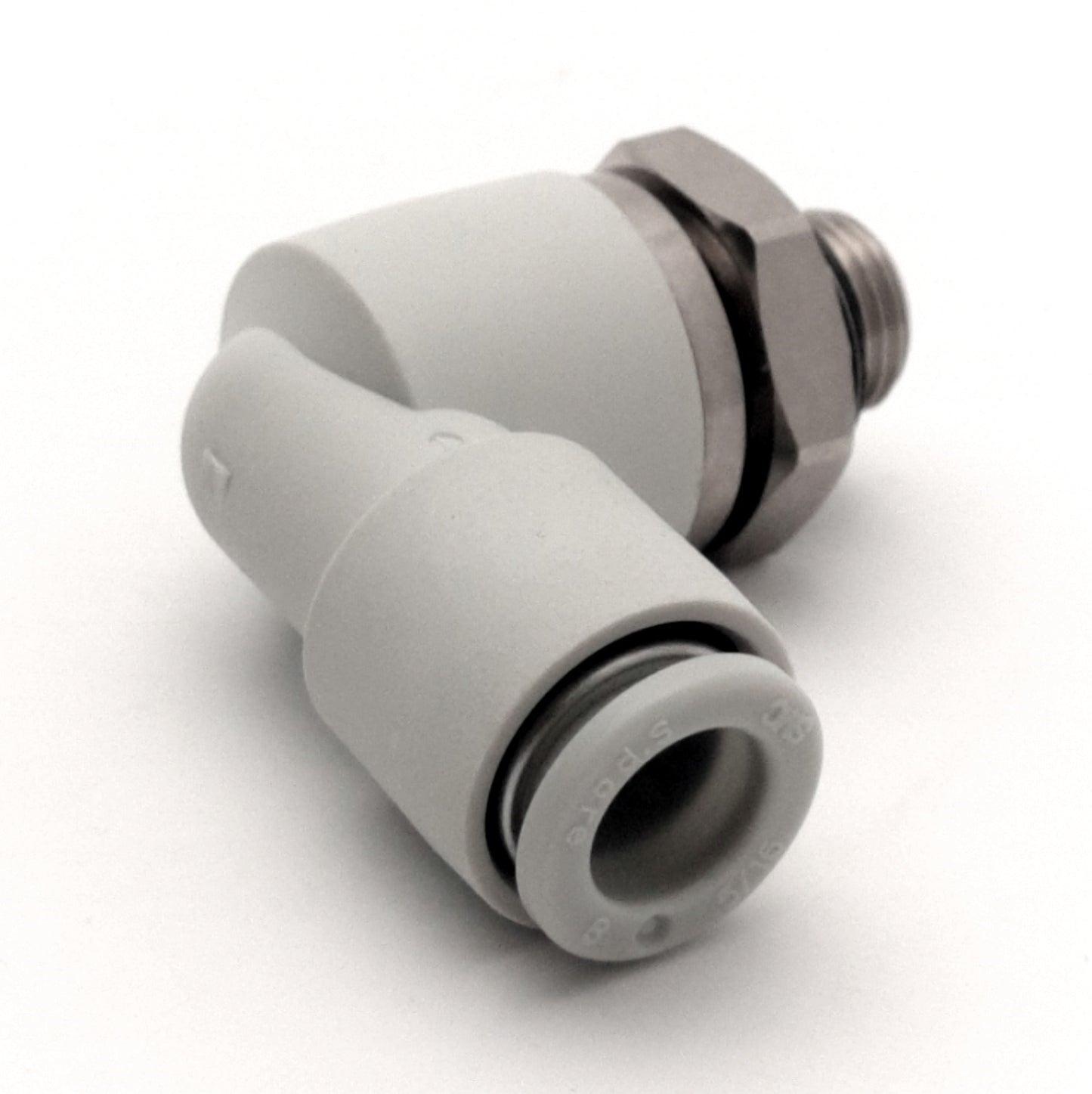 New Lot of 2 SMC KXL08-U01 High Speed One-Touch Rotary Elbow Fitting, 1/8" UNI