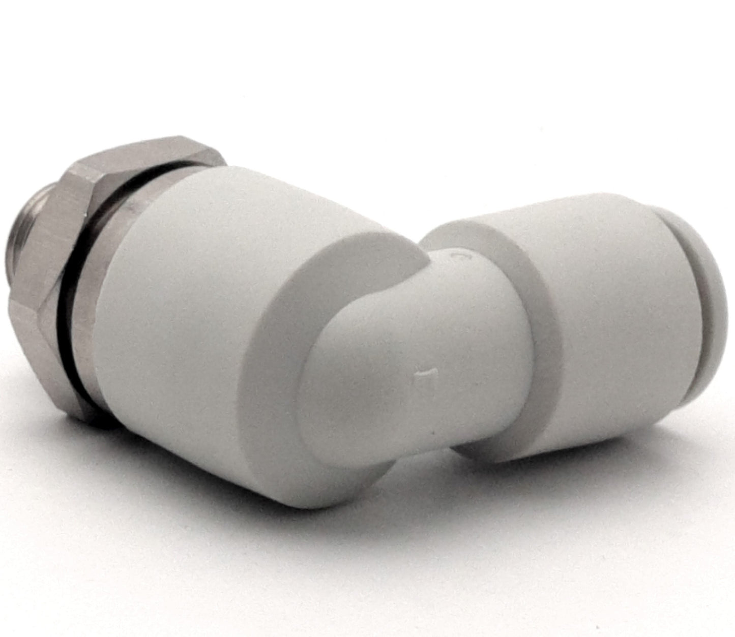 New Lot of 2 SMC KXL08-U01 High Speed One-Touch Rotary Elbow Fitting, 1/8" UNI