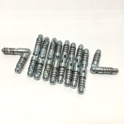 New – Open box Lot of 10 Maytec 1.21.A1G1 Oblique Miter Hinge Anchors L+R, for Ø12mm Core Hole