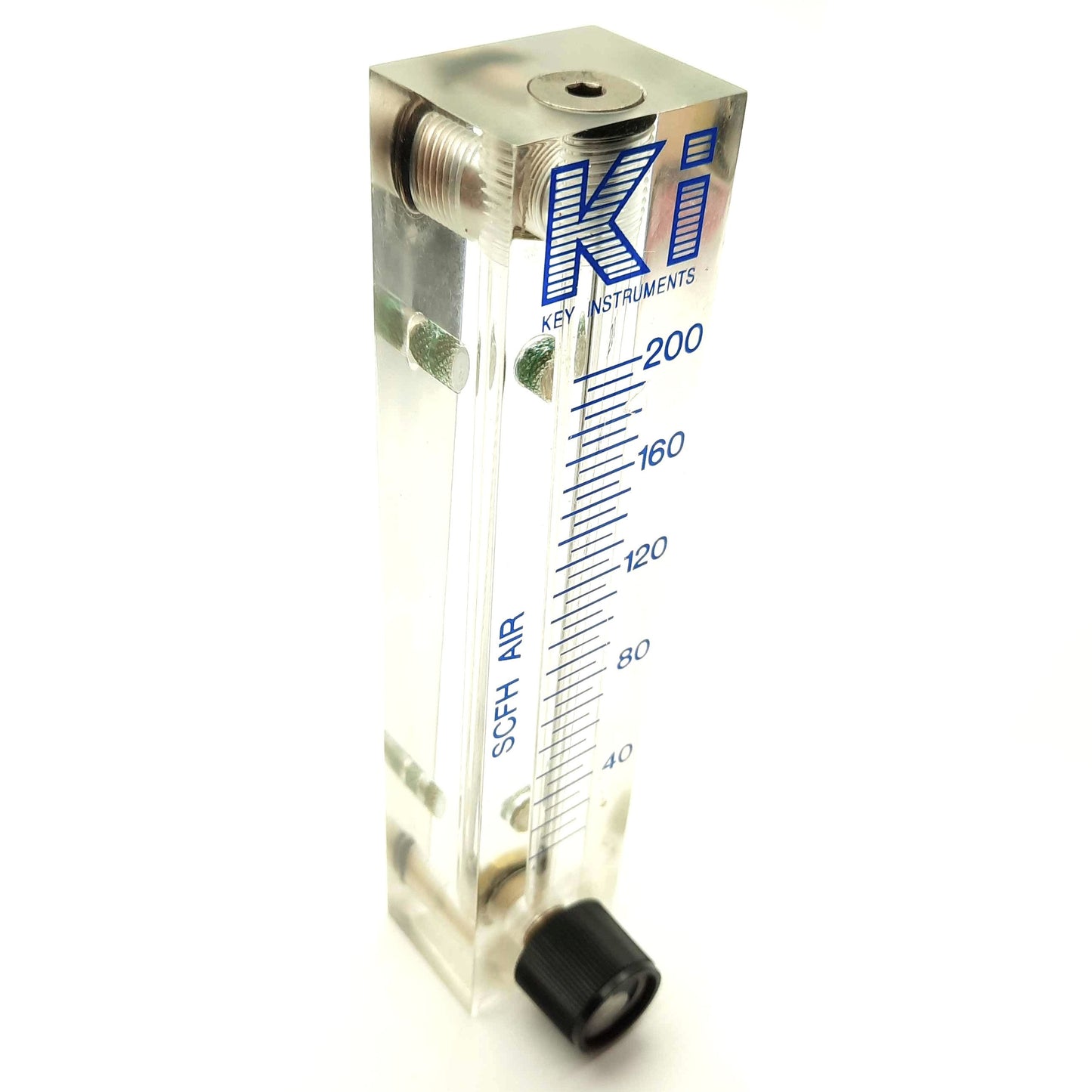 Used Key Instruments 2510A2A08BVBN Air Flowmeter, 20-200SCFH, 1/8"NPT, 100PSI Max