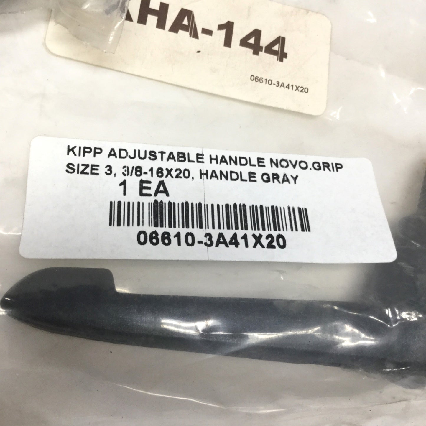 New Lot of 3 Kipp 06610-3A41X20 Adjustable Novo Grip Handle, Size 3, 3/8"-16x20