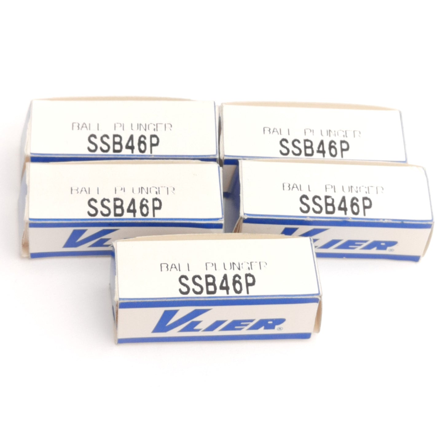 New Lot of 5 Vlier Enerpac SSB46P Spring Loaded Ball Plungers, 4-48 Thread, 1/2Lb