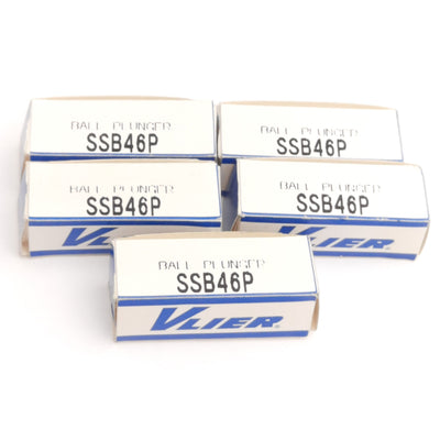 New Lot of 5 Vlier Enerpac SSB46P Spring Loaded Ball Plungers, 4-48 Thread, 1/2Lb