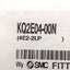 New Lot of 10 SMC KQ2E04-00N Bulkhead Union Fitting, ø4 Tubing, Nickel Plated Brass