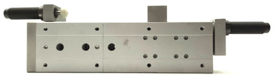 Used BIMBA TBA-25150-K11M Twin Bore Air Table 2x 25mm Bore 150mm Stroke 2x Absorbers