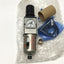 New SMC AW20-N02BE-CRZ Pressure Regulator/Filter, 1/4" NPT, 7-125psi, Built-In Gauge