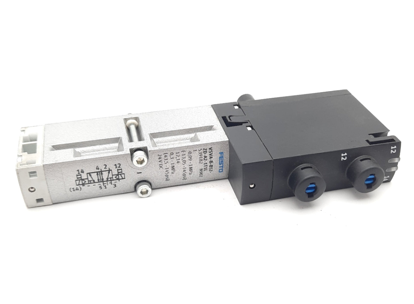 New Festo VSVA-B-B52-ZD-A2-1T1L Air Solenoid Valve 24VDC, 145psi, 750 l/min NEMA 4