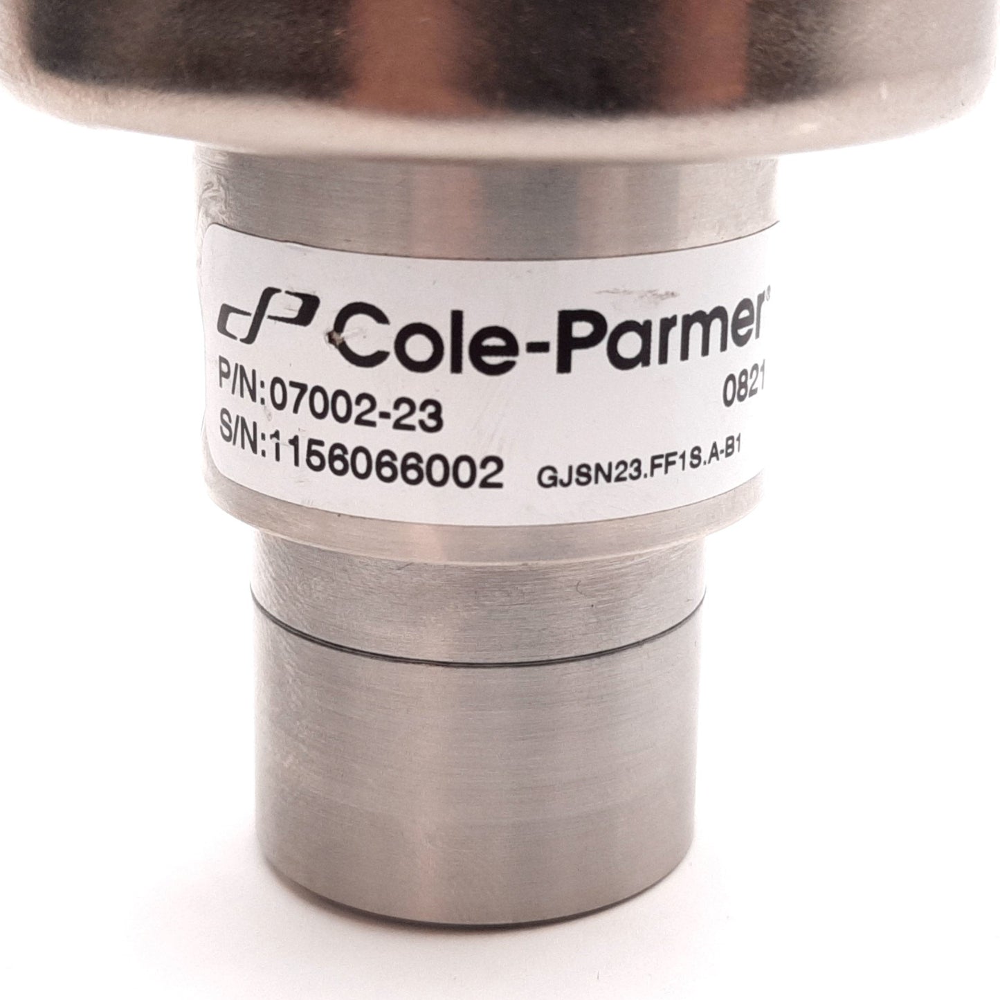 Used Cole-Parmer 07002-23 Micropump Pump Head, Flow: 0.64mL/rev, 300psi Max, 1/8" NPT