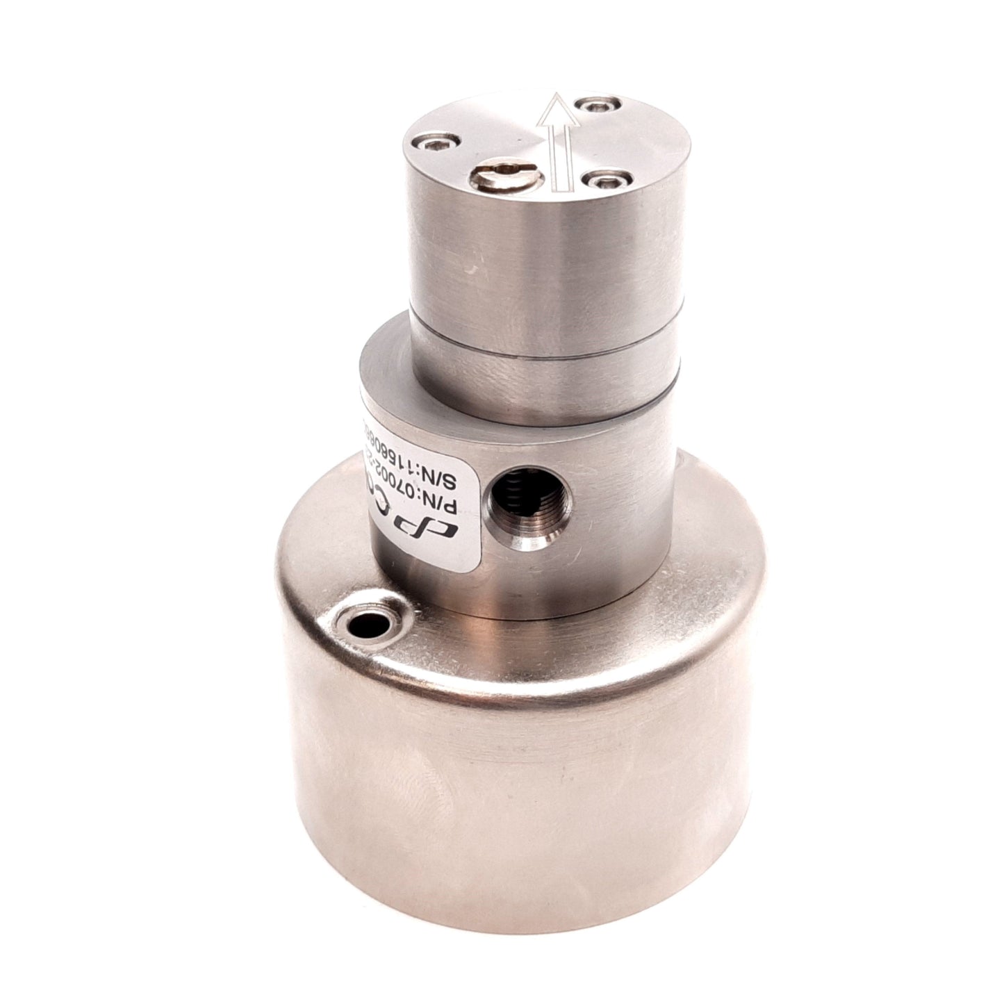 Used Cole-Parmer 07002-23 Micropump Pump Head, Flow: 0.64mL/rev, 300psi Max, 1/8" NPT