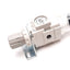 Used SMC AW20-N01E-Z-B Filter/Regulator, Set: 7-125psi, 1/8" NPT, W/ 0-150psi Gauge