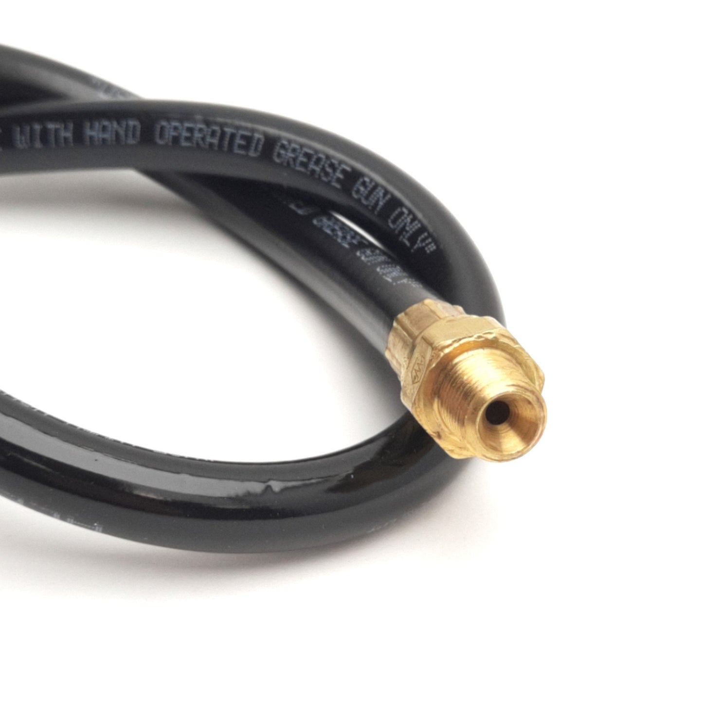 New – Open box Alemite B337595-B1 Hand Grease Gun Extension Hose, 18", 1/8" NPT Male, 6000 Psi