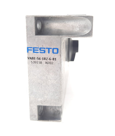 Used Festo VABE-S6-1RZ-G-B1 VTSA Valve Manifold End Plate Aluminum Die Cast
