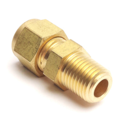 New – Open box Lot of 7 Swagelok B-600-1-4 Straight Male Connector 1/4" NPT to 3/8" Tube, Brass