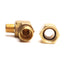 Used Lot of 4 Swagelok B-600-2-2 Brass Male Elbow 1/8" NPT to 3/8" Tube, 5000 Psi Max