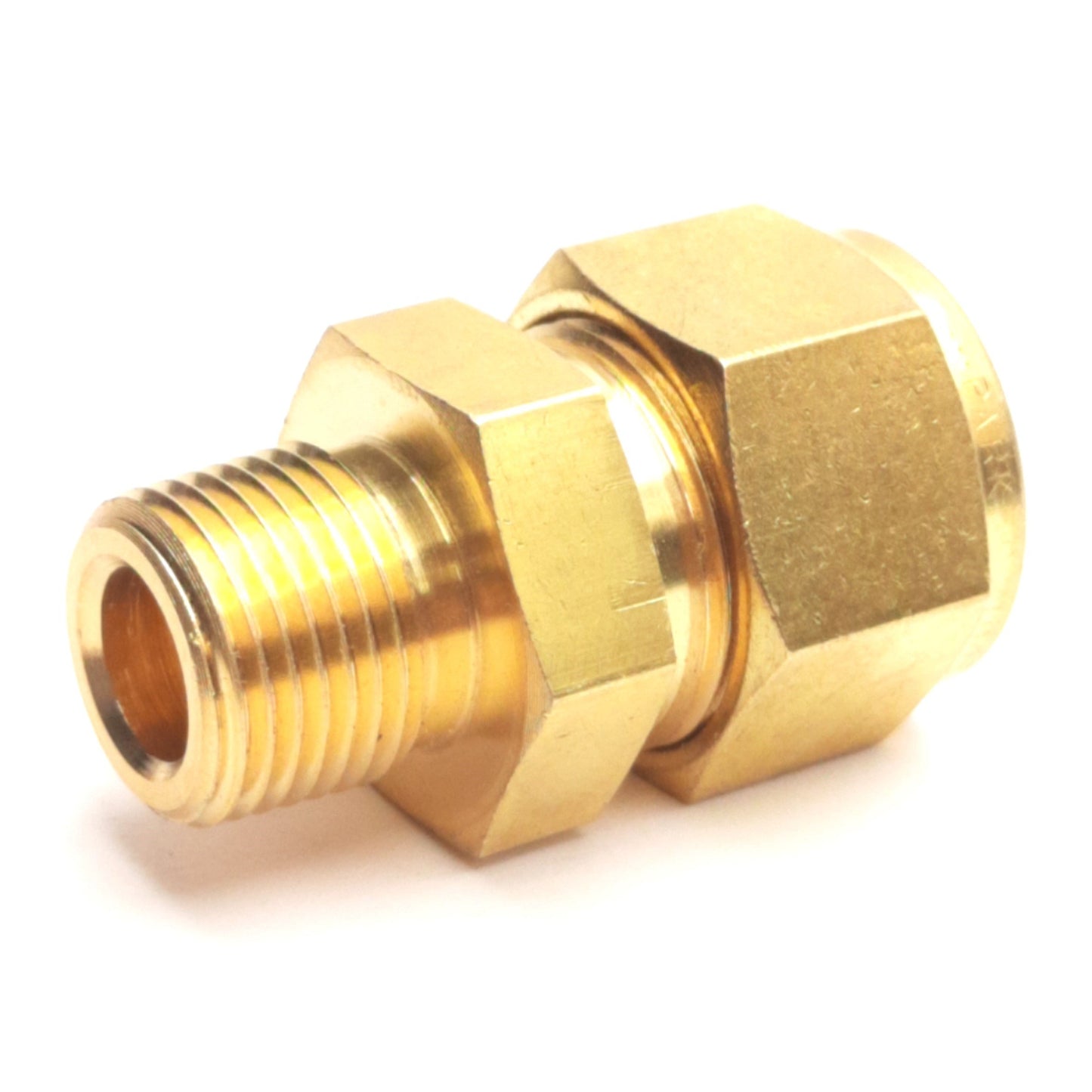 Used Parker 10-6 FBZ Male Connector For Fractional Tube 3/8" NPT to 5/8" Tube 10MSC6N