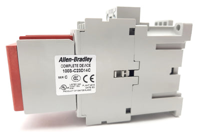 New Allen-Bradley 100S-C23D14C Safety Contact 3NO, 23A 110/120v AC Coil w/ AUX