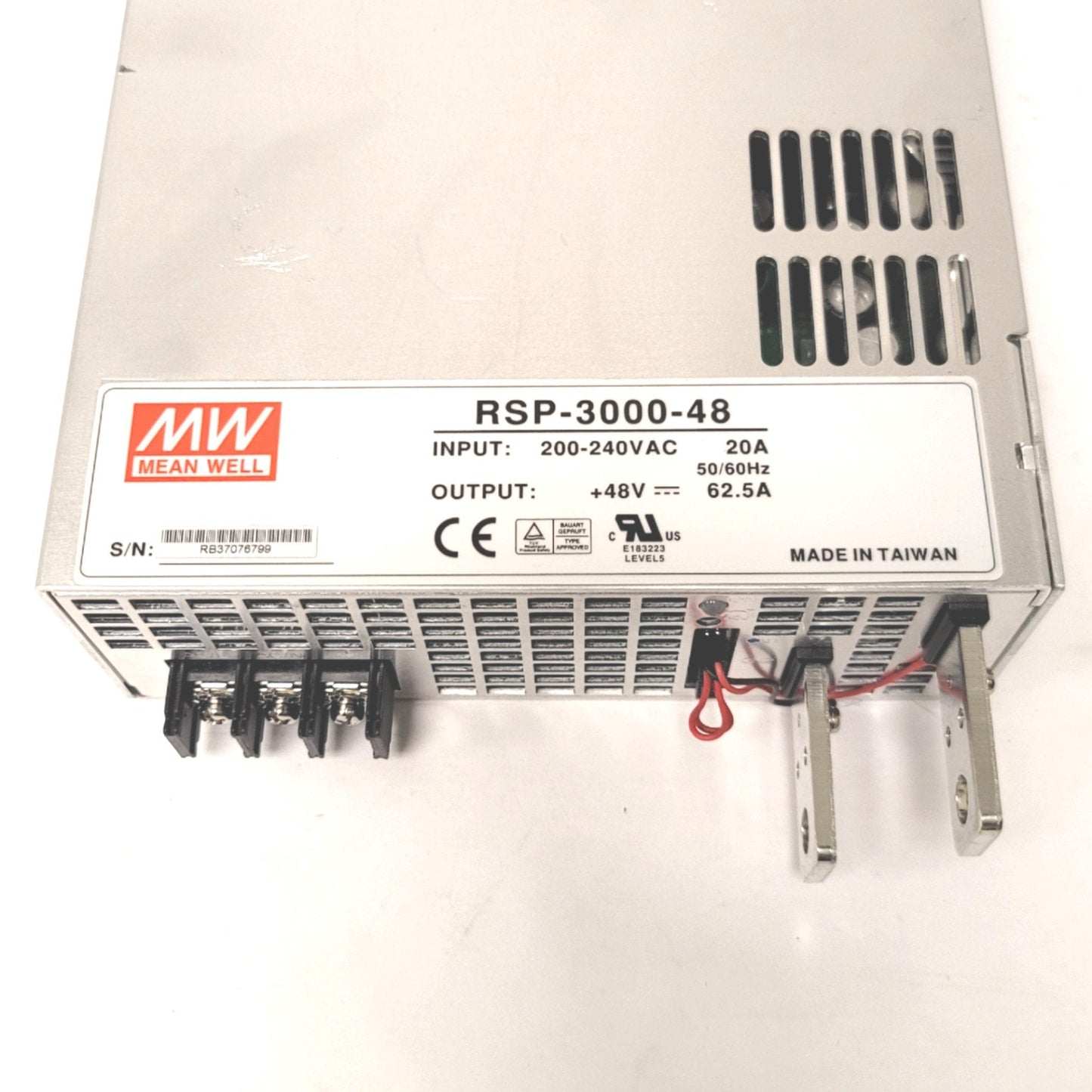New – Open box Mean Well RSP-3000-48 Switch Mode Power Supply In: 200-240VAC Out: 48VDC 62.5A