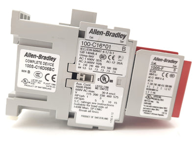 New Allen Bradley 100S-C16D05BC Safety Contactor 120V 3 N.O Power Poles 5 N.C Aux