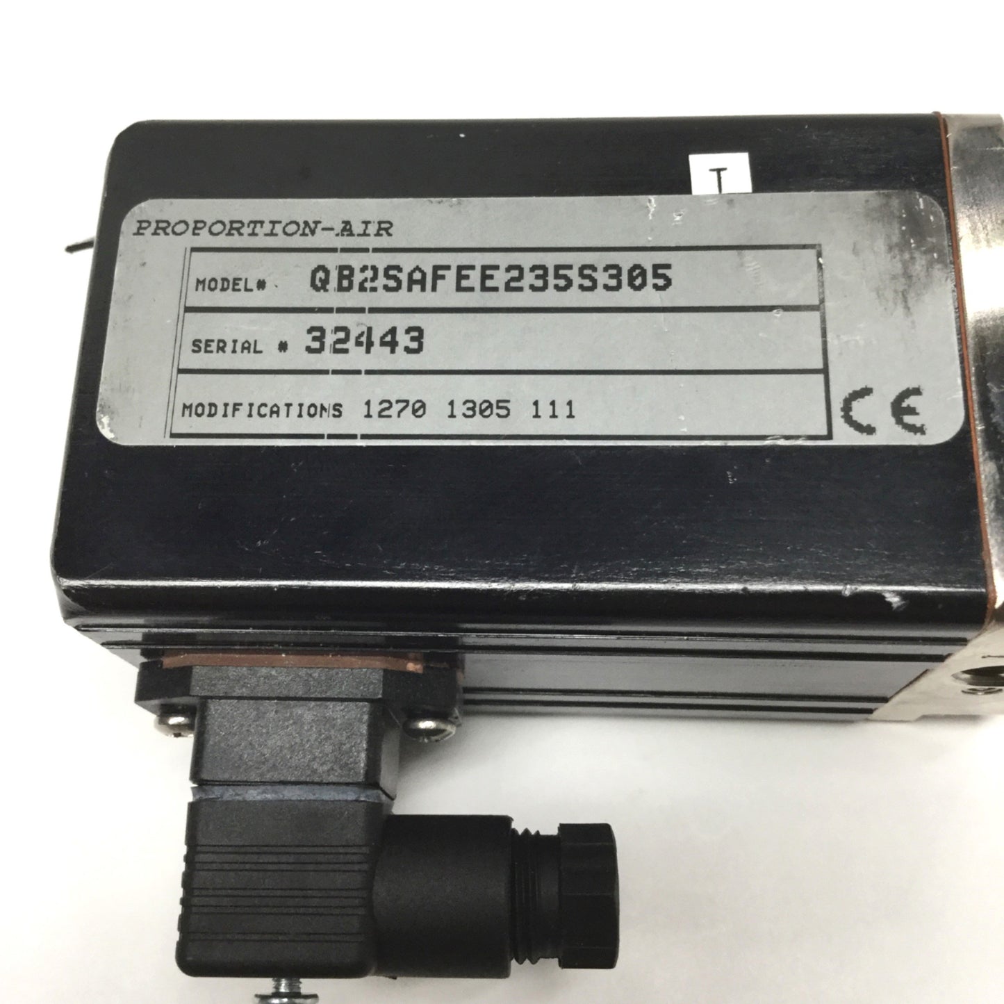 Used Proportion-Air QB2SAFEE235S305 Dual Loop Pressure Control Valve, 235psi, 0-10VDC