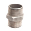 Used Stainless Steel Male Hex Nipple 316SS, 1-1/4" NPT Male to 1-1/4" NPT Male