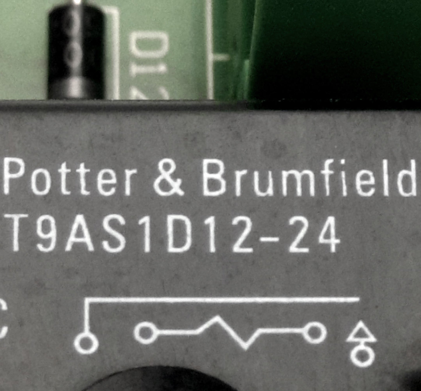 Used Trumpf 1251377 B00 PSB100 Power Supply Board, With 2x T9AS1D12-24 Relays, 24VDC