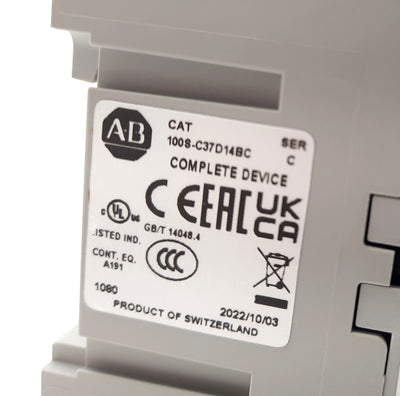 New Allen Bradley 100S-C37D14BC Safety Contactor 110-120VAC 37A 3 N.O, 1 N.O. 4N.C.